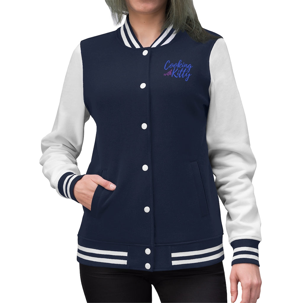 Varsity jacket woman sale